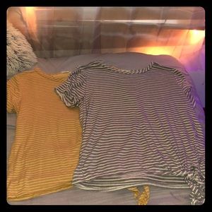 Two striped Tees by Olivia Rae.